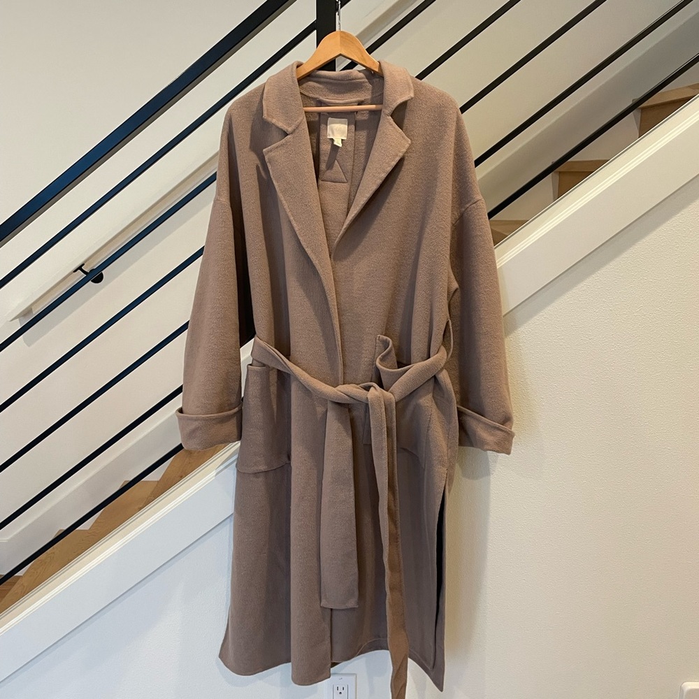 Women’s Wool-Blend Coat (M) oversized fit